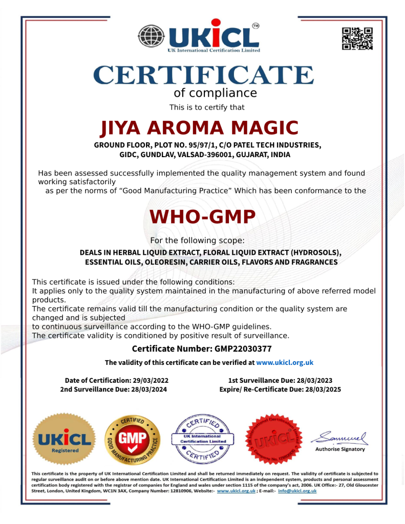 FINAL WHO GMP JIYA AROMA MAGIC-pdf